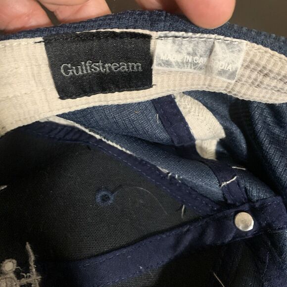 GULFSTREAM G650 Private Jet Blue Mesh Sport Hat Ball Cap Adjustable - Picture 9 of 9